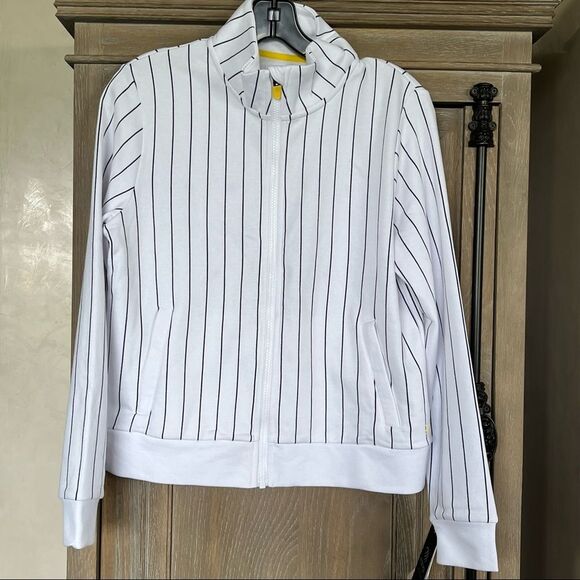 MPG Sport Game Plan White Pinstripe Jacket Medium NWT - Picture 3 of 16